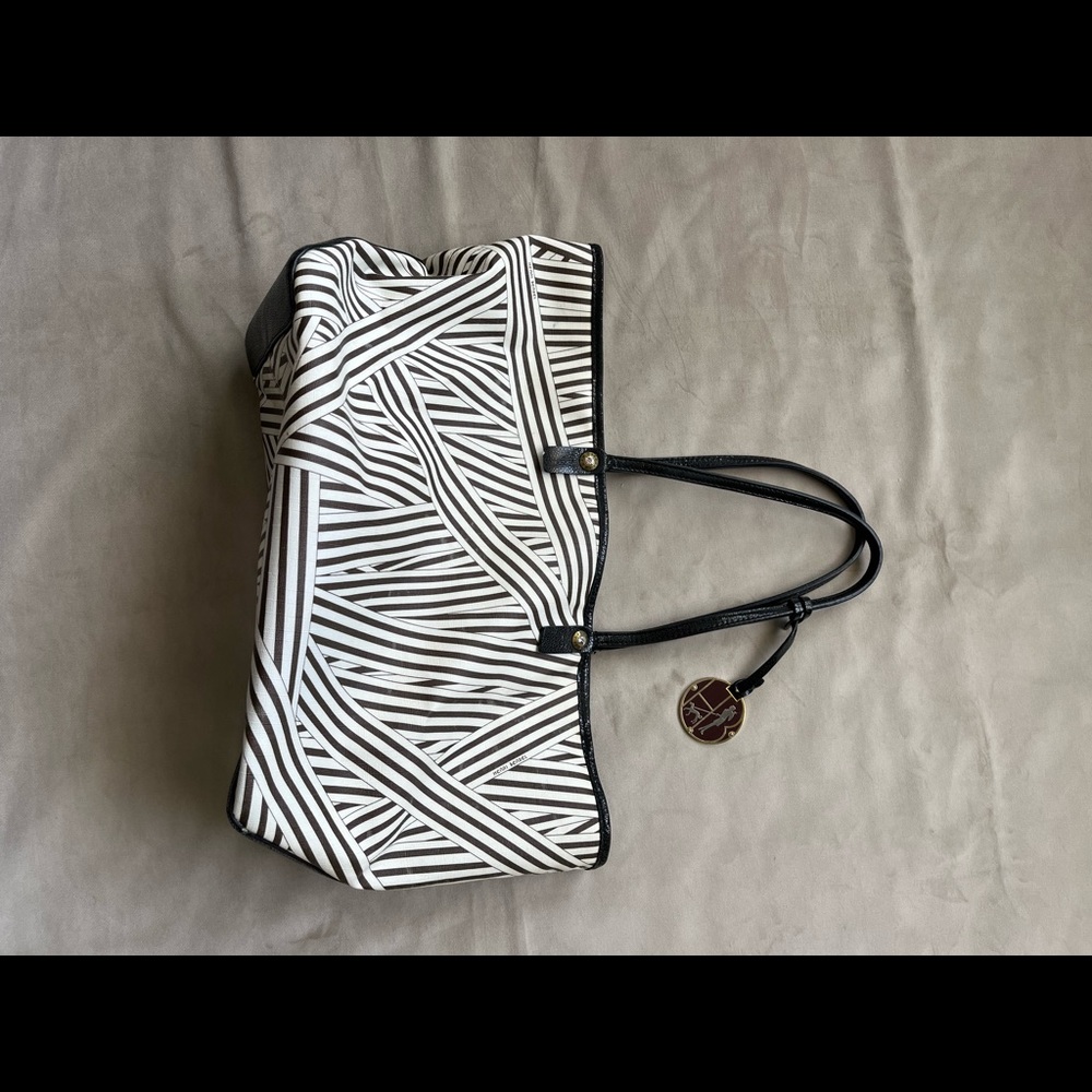 Henri Bendel Striped Shopper Tote